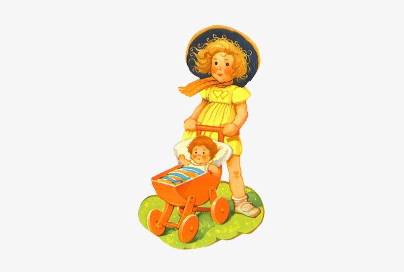 Girl With Pram - Birthday, transparent png