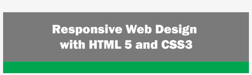 Responsive Web Design With Html 5 And Css3 Banner-01 - Prof Dsgn Patt ...