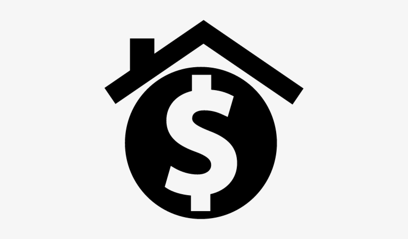House With Dollar Sign For Real Estate Business Vector - Real Estate Dollar Logo, transparent png