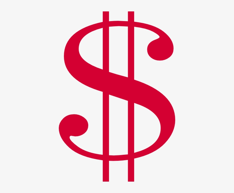 Money Sign Clip Art At Clker Com - Red Dollar Sign Clip Art, transparent png