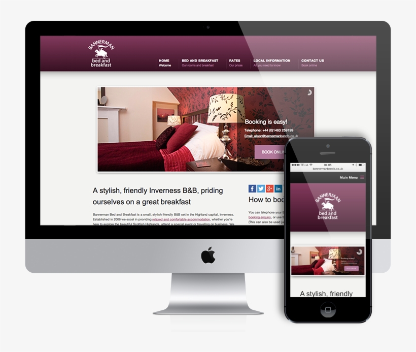 Responsive Web Design Bed And Breakfast - Web Design, transparent png