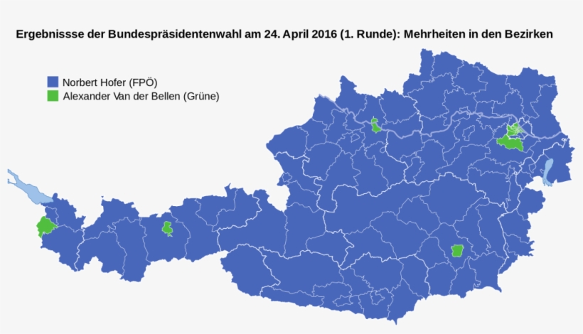 Mapa 24 Abril - Präsidentschaftswahl Österreich, transparent png