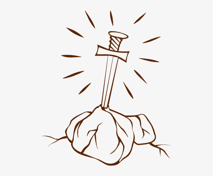Original Png Clip Art File Sword In The Stone Svg Images, transparent png