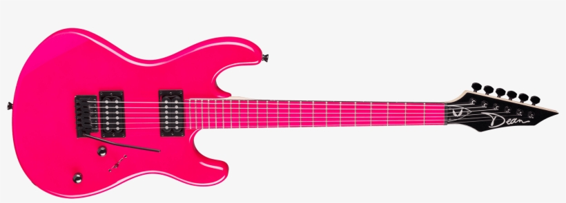 Pink Guitar Png - Dean Custom Zone 2 Hb, Yellow, transparent png