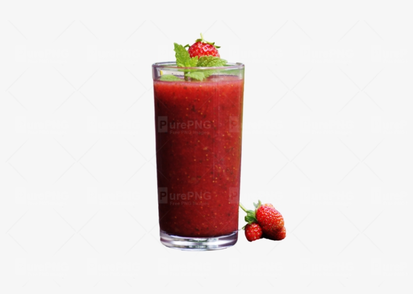 Transparent Background Strawberry Smoothie Png, transparent png