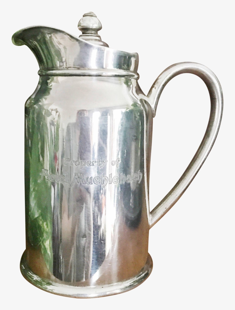 1941 Silver Plate Insulated Water Pot From The Muehlebach, transparent png