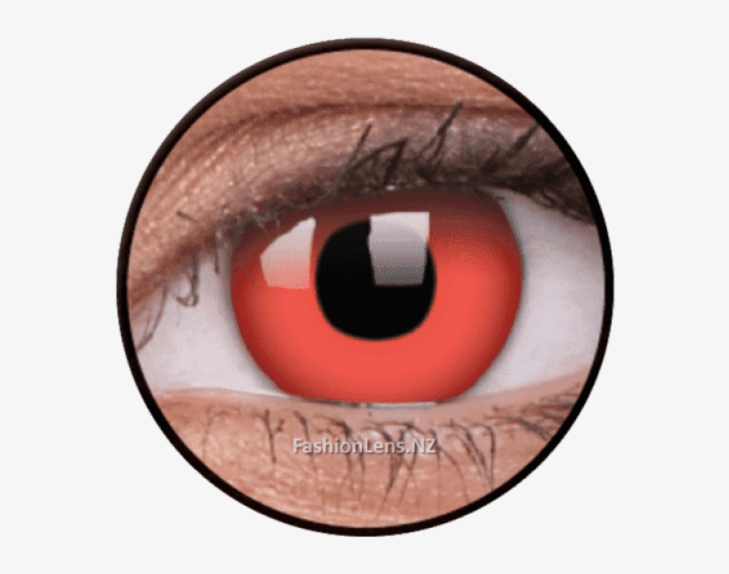 Crazy Lens - Red Devil - Contact Lenses, transparent png