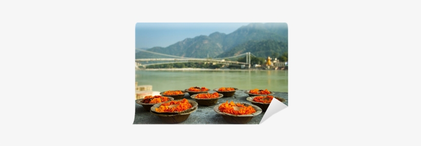 Puja Flowers Offering At The Bank Of Ganges River In - Poster: Mazzzur's Puja Flowers Offering For The Ganges, transparent png