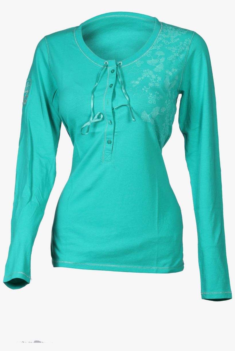 Ladies Long Sleeve Serafino - Ladies Top Png Hd, transparent png