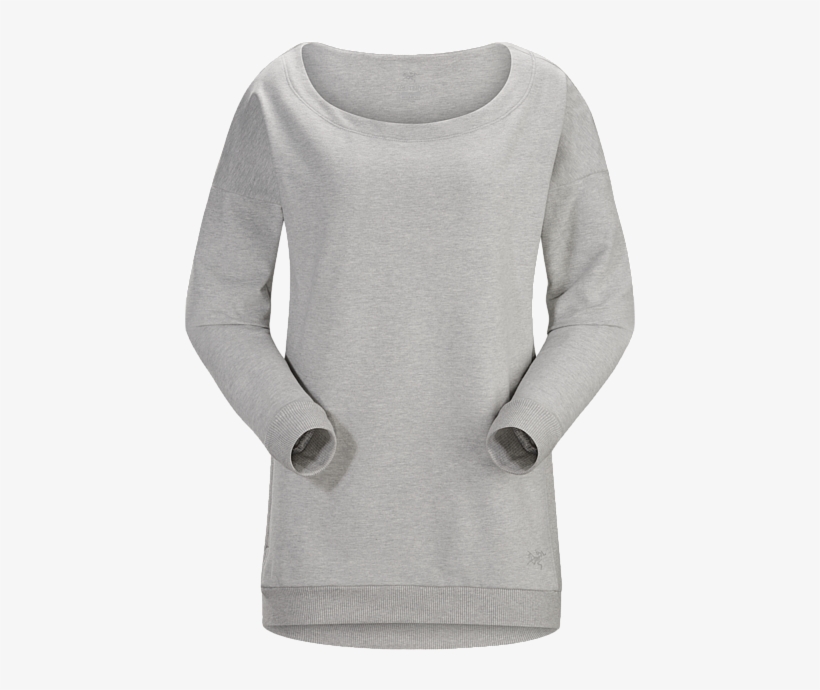 Mini-bird Sweatshirt Women's Light Grey Heather - Sweater, transparent png