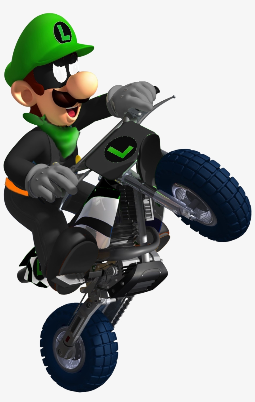 L Bike - Luigi Mario Kart Bike, transparent png