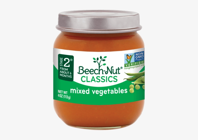 Classics Mixed Vegetables Jar - Beech-nut Classics Stage 2 Apple, Pear,, transparent png