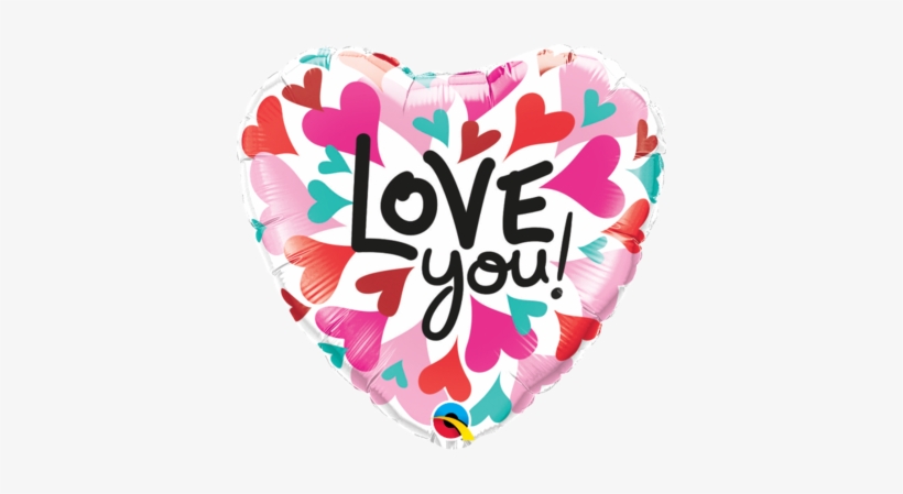 Love You Balloon - 24 Pc Bright & Colorful Contemporary Love Hearts, transparent png