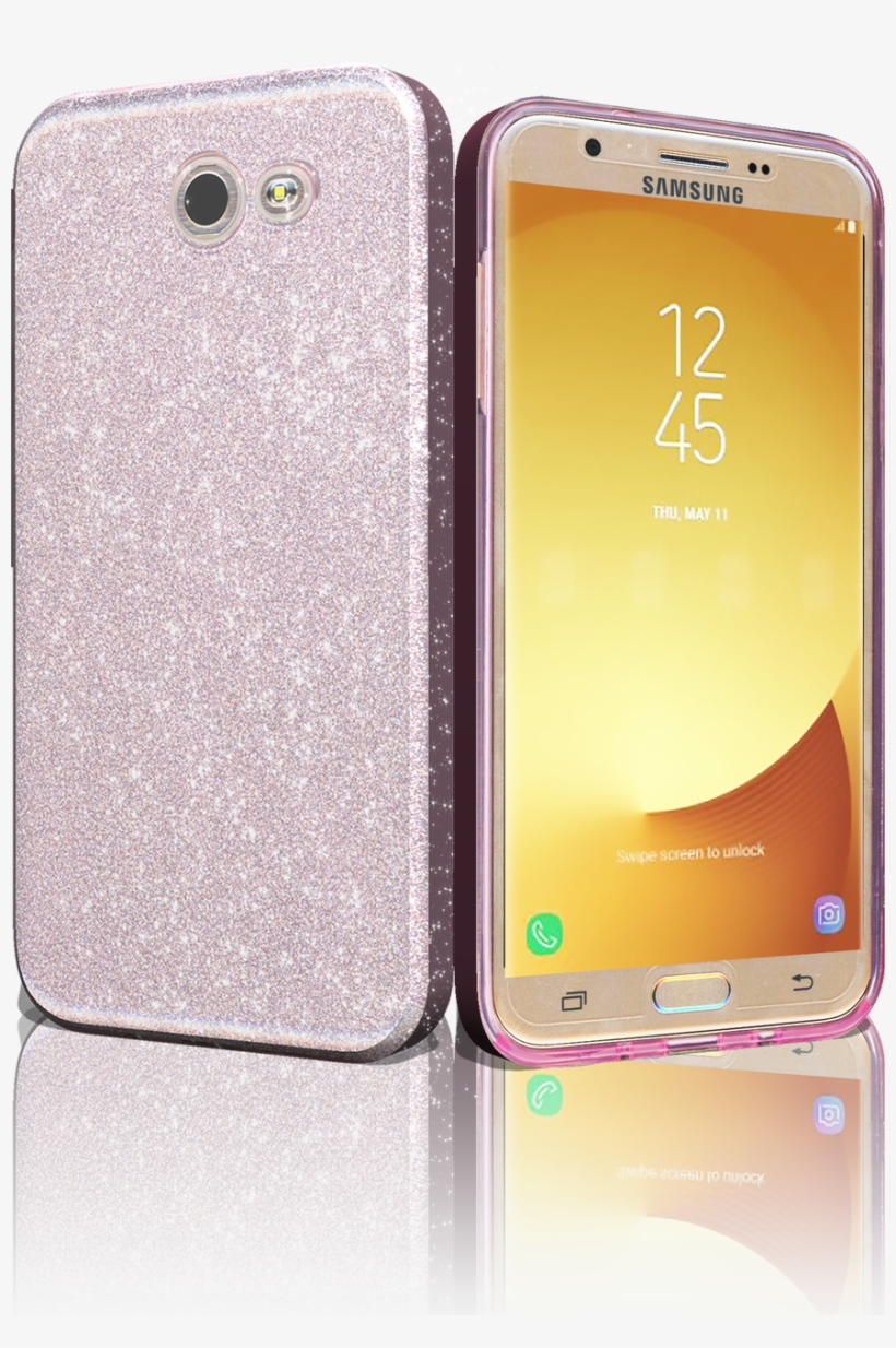 Samsung Galaxy J7 Mm Glitter Hybrid Rose Gold - Samsung Galaxy, transparent png