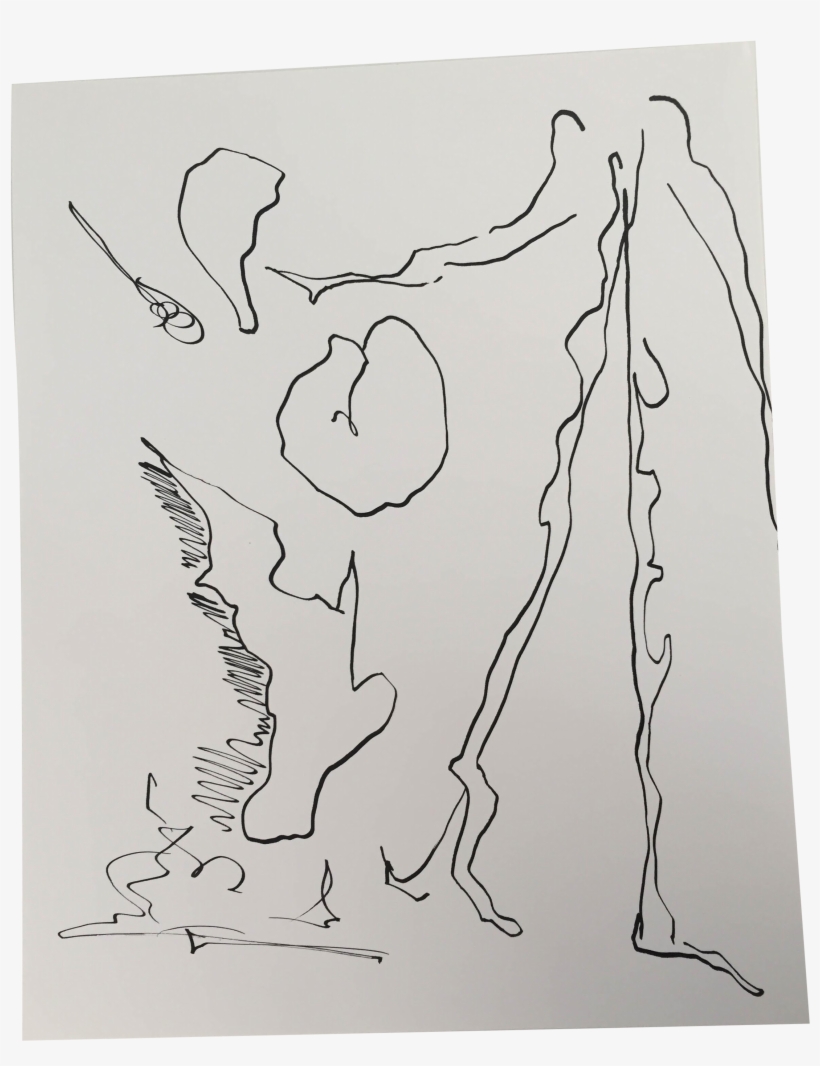 Erik Sulander "apple Picker" Ink On Paper Original - Sketch, transparent png