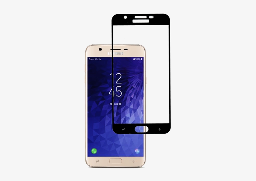 Samsung Galaxy J7 3d Full Covered Tempered Glass Black - Samsung Galaxy J3 Star, transparent png