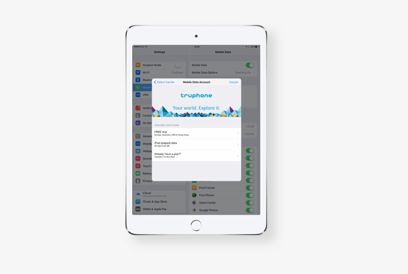 Truphone Apple Sim - Ipad Data, transparent png
