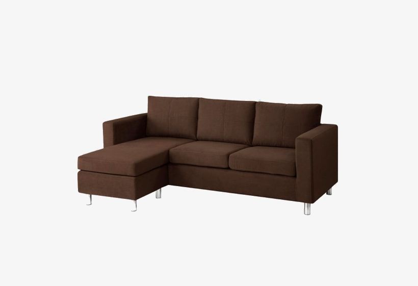 Sofa Clipart Background Transparent - Small Spaces Sectional Sofa Chocolate, transparent png
