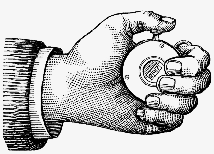 Hand Register Image - Vintage Hand Clip Art, transparent png