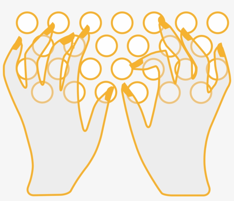 Hands Icon - Circle, transparent png