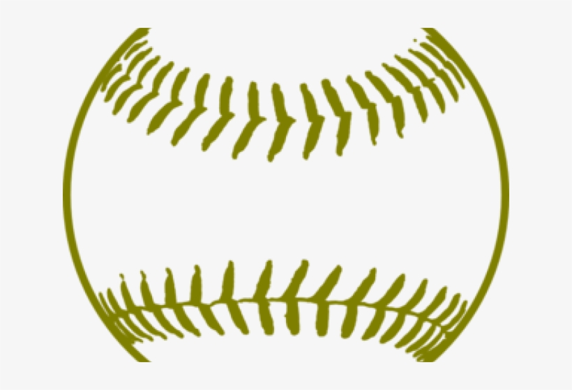 Gold Clipart Baseball - Black And White Softball, transparent png