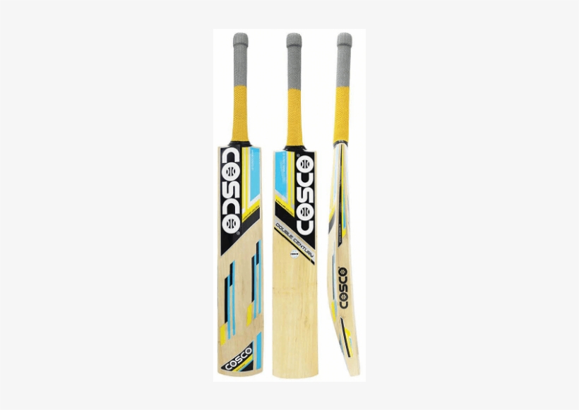 Cosco Double Century Kashmir Willow Cricket Bat - Cricket Bat, transparent png