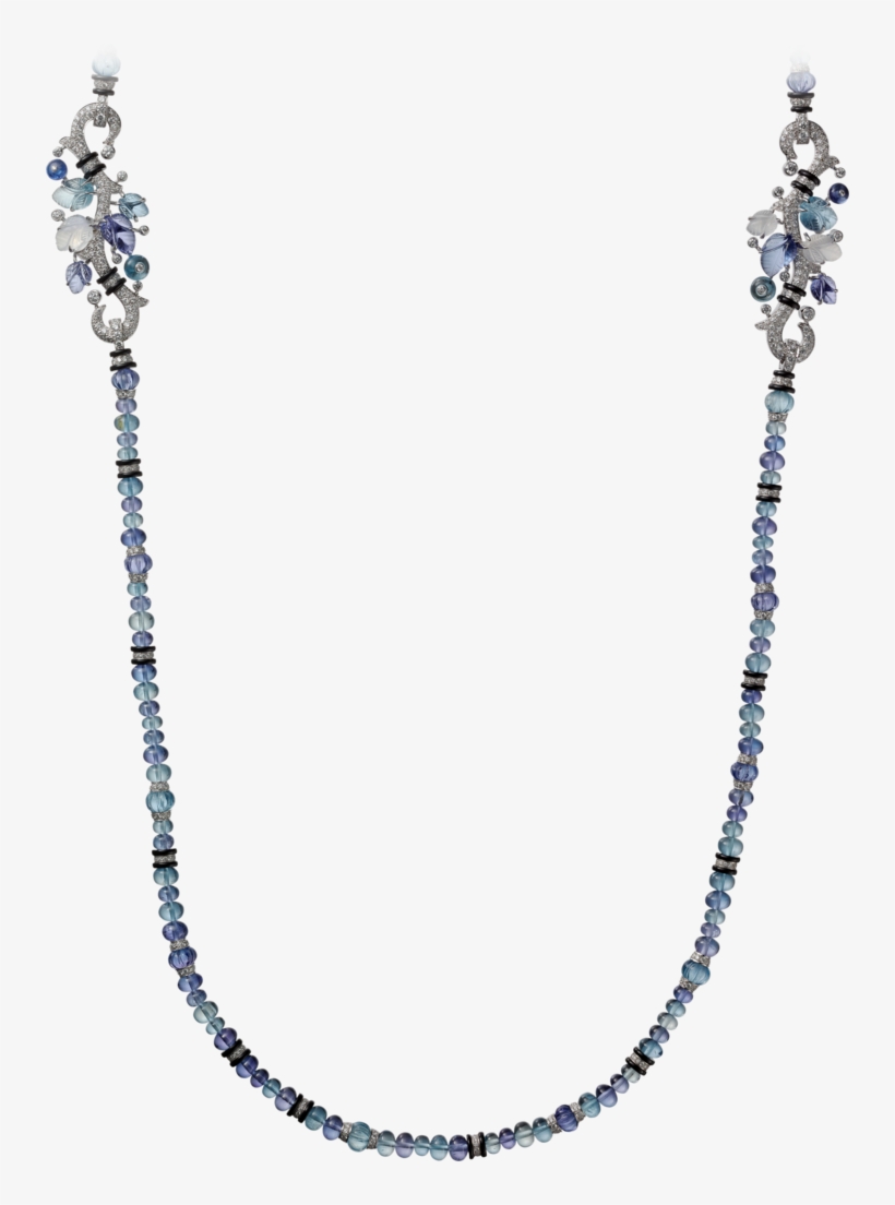 Necklace With Engraved Stones - High Jewelry Cartier Long Necklace, transparent png