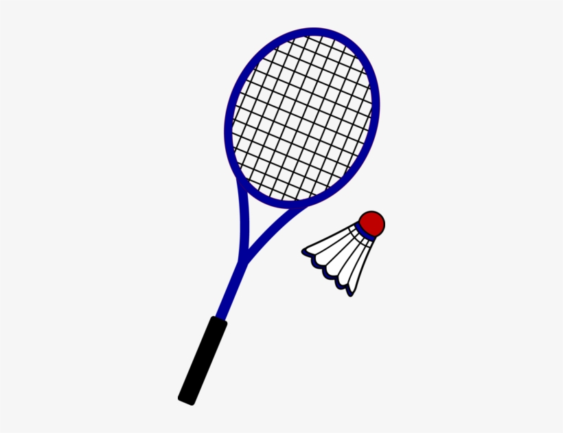 Racquet And Birdie Free Clip Art U - Raquette De Tennis Dessin, transparent png