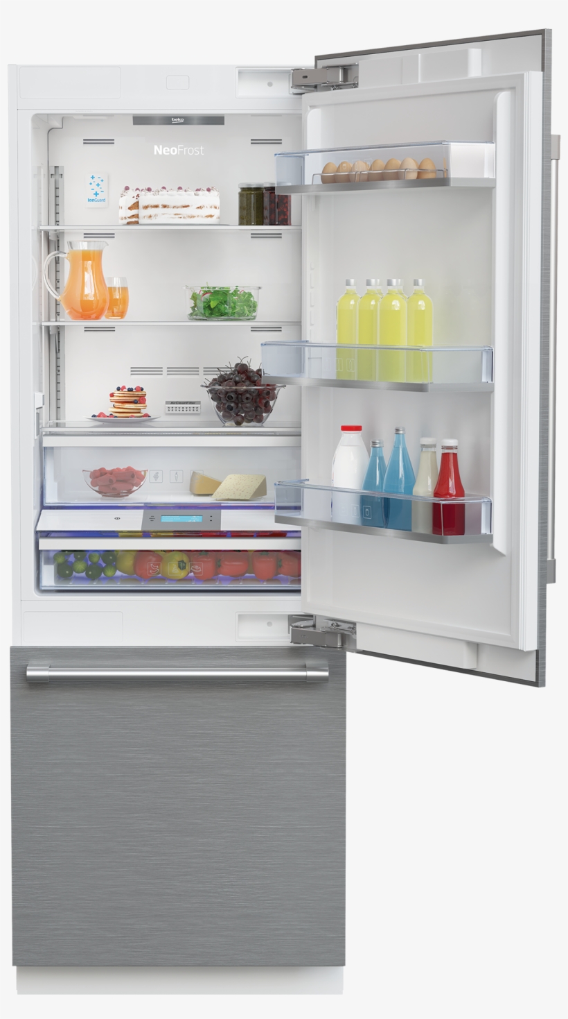 30" Built-in Bottom Freezer Refrigerator - 30 Inch Fully Integrated Built In Bottom Freezer Refrigerator, transparent png