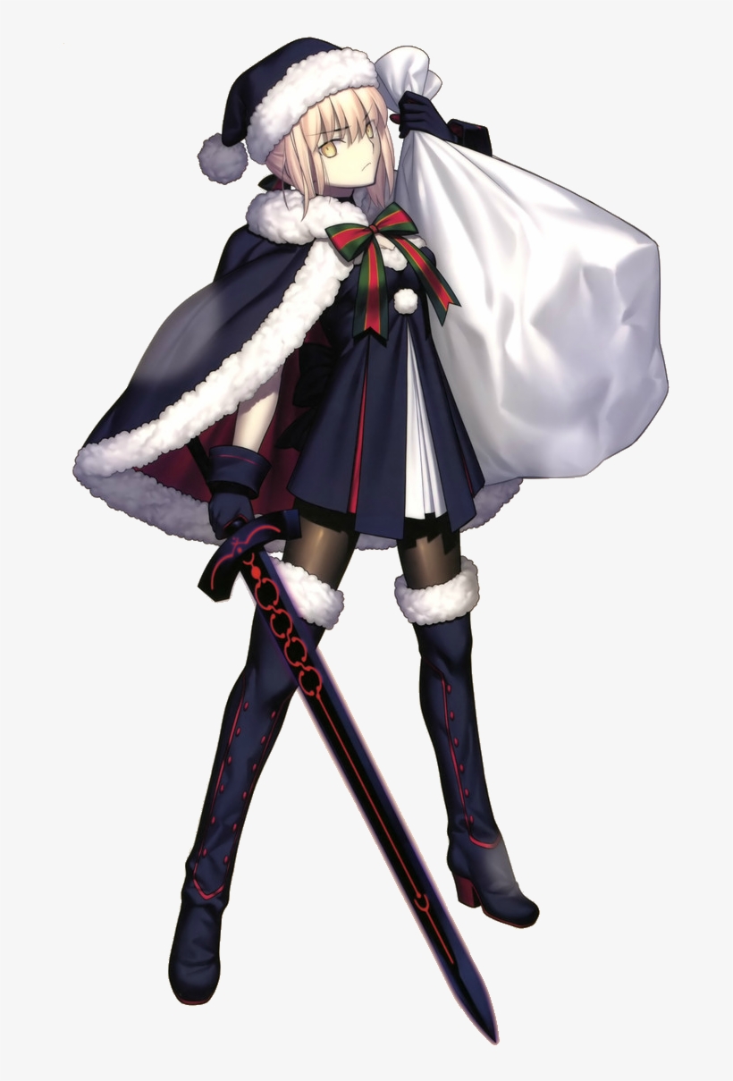 Santa Alter Stage 1-3 - Saber Alter Santa Png, transparent png