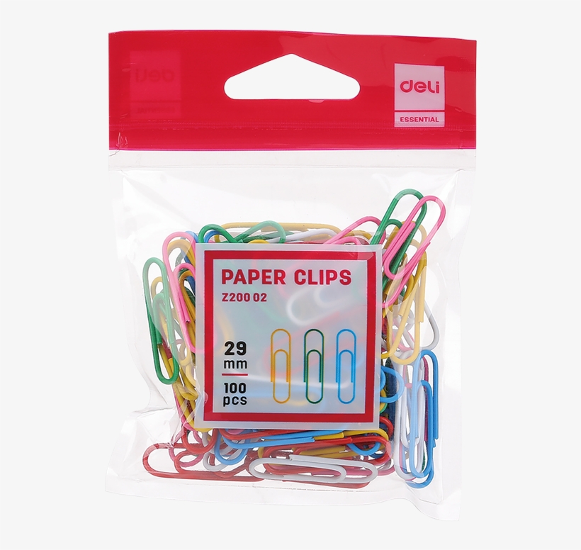 Ez20002 Color Paper Clips 29mm, transparent png