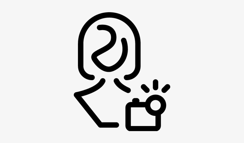 Femenine Photographer Vector - Icono Fotografa, transparent png