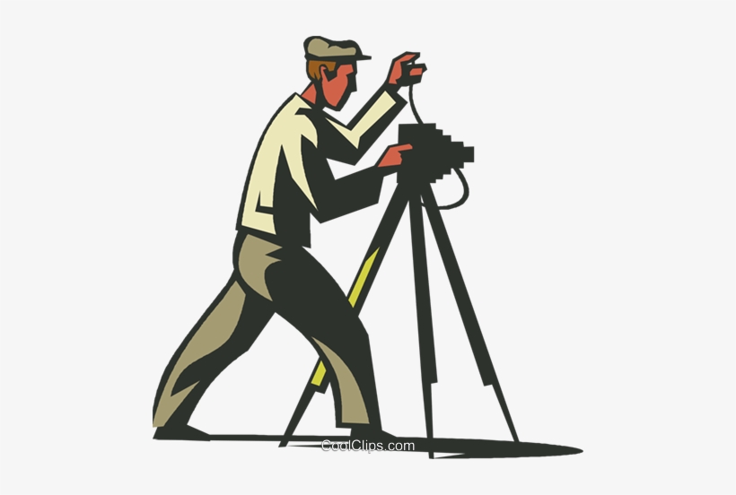 Photographer Royalty Free Vector Clip Art Illustration - Free Clip Art Photography, transparent png