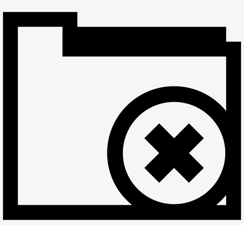 Folder Cancel Button - X In A Circle Png, transparent png