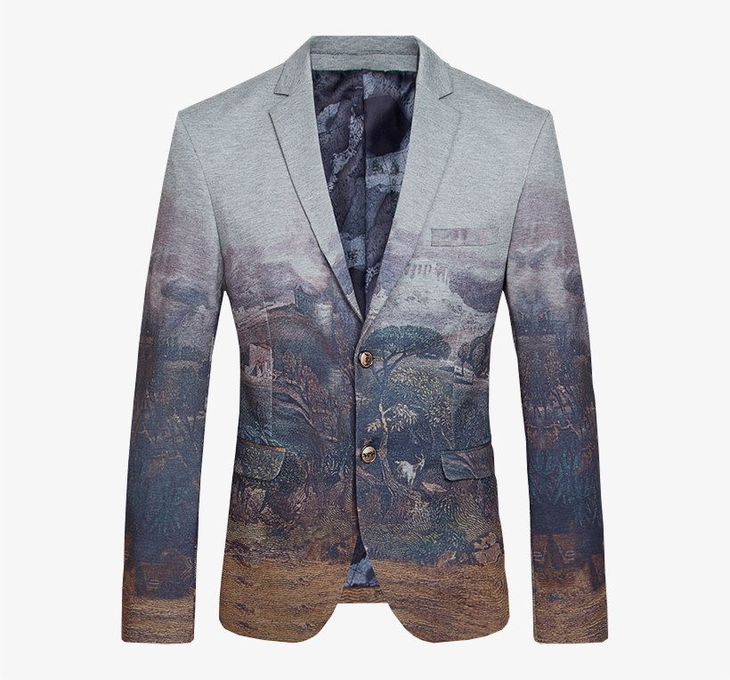 Blazer For Men Png Pic - Men Printed Jacket Formal, transparent png