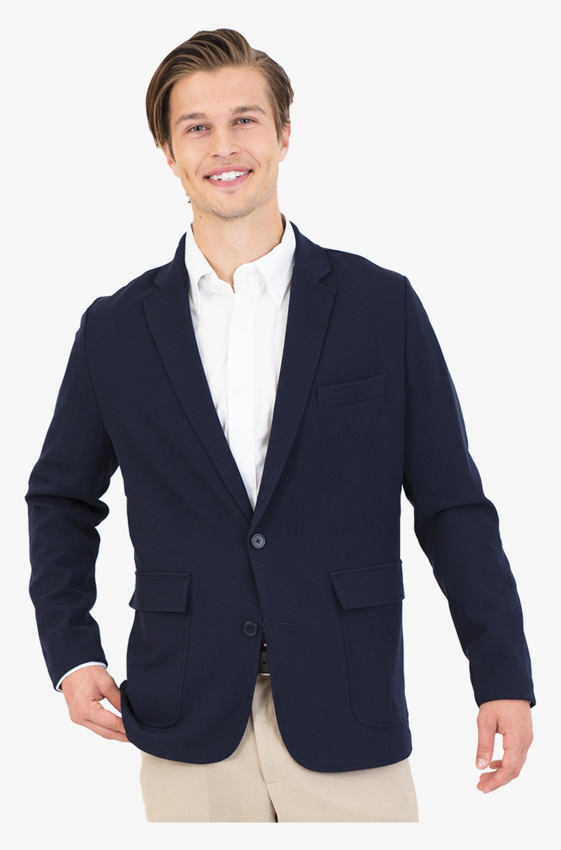 The Devin Stretch Knit Men's Blazer - Blazer, transparent png