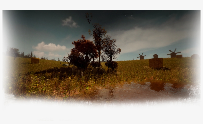 The District Background A Puddle In The Field - Portable Network Graphics, transparent png