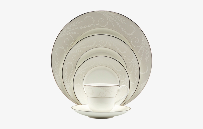 Pearl Ariel 5-piece Place Setting - Nikko Ceramics Pearl Ariel 21cm Salad Plate (set Of, transparent png