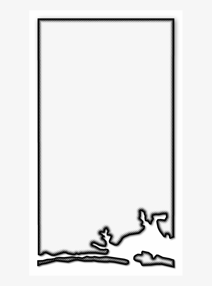 A Map Of Okaloosa With A Black Outline, Drop Shadow, - Png Image Editing, transparent png
