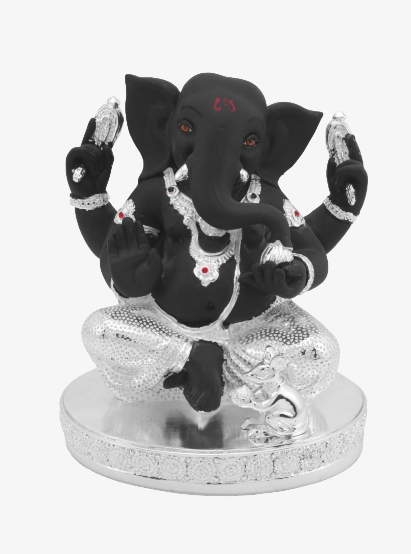 Modak Ganesha Large Bt - Ganpati In Black Murti, transparent png
