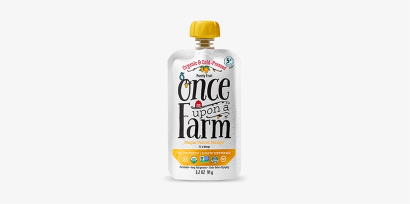 Magic Velvet Mango Pouch - Once Upon A Farm Smoothies, transparent png