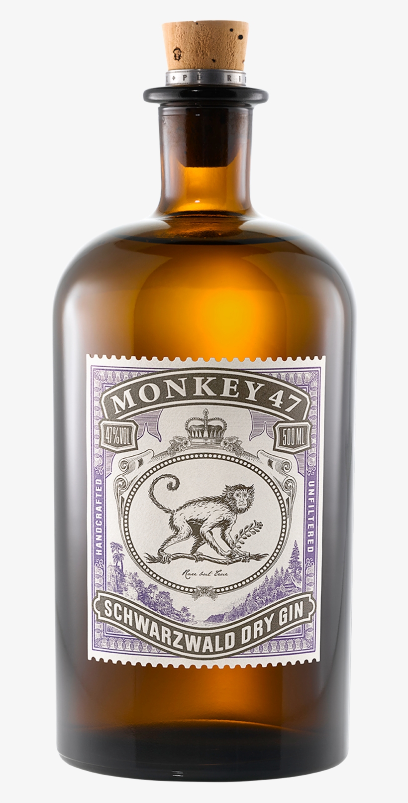 Monkey - Monkey 47 Gin 50cl, transparent png