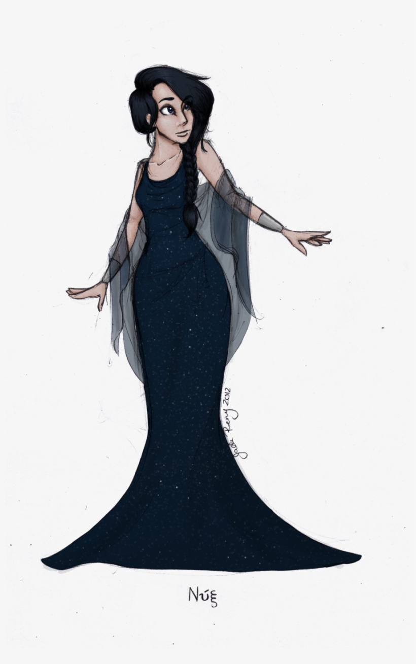Nyx - Nyx Greek Goddess Drawing, transparent png