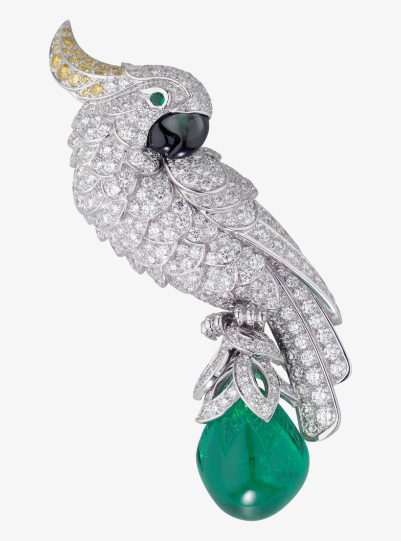 Cartier High Jewelry Fauna And Flora Broochplatinum, - Cartier Brooch, transparent png
