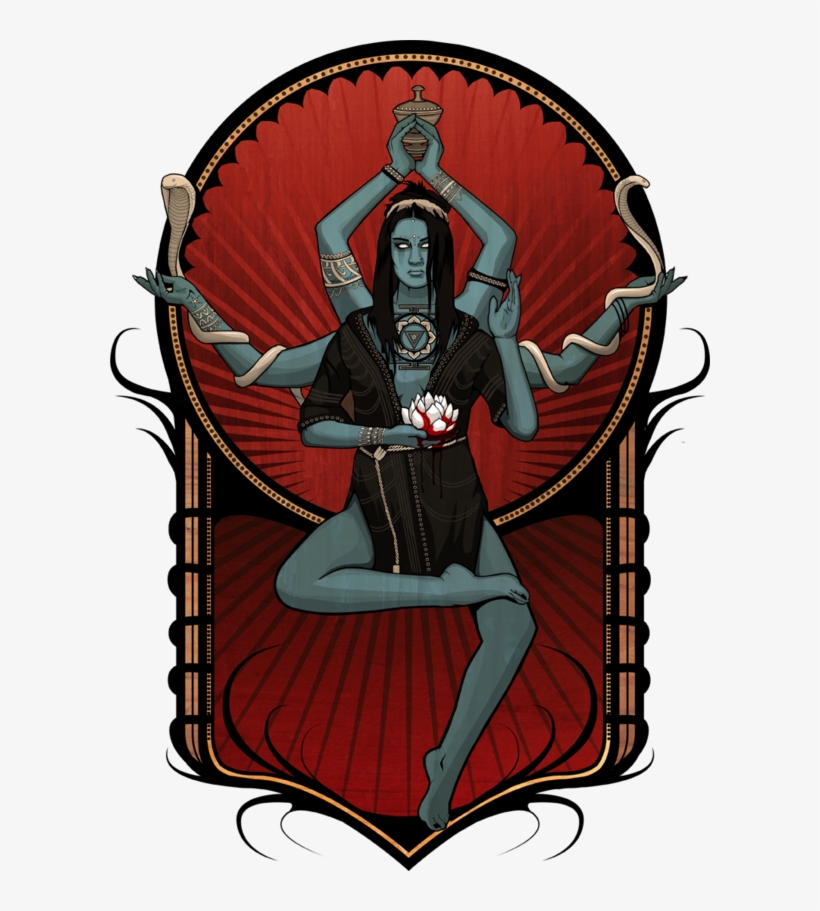 Personal Illustration Depicting The Hindu Goddess Kali - Kali, transparent png