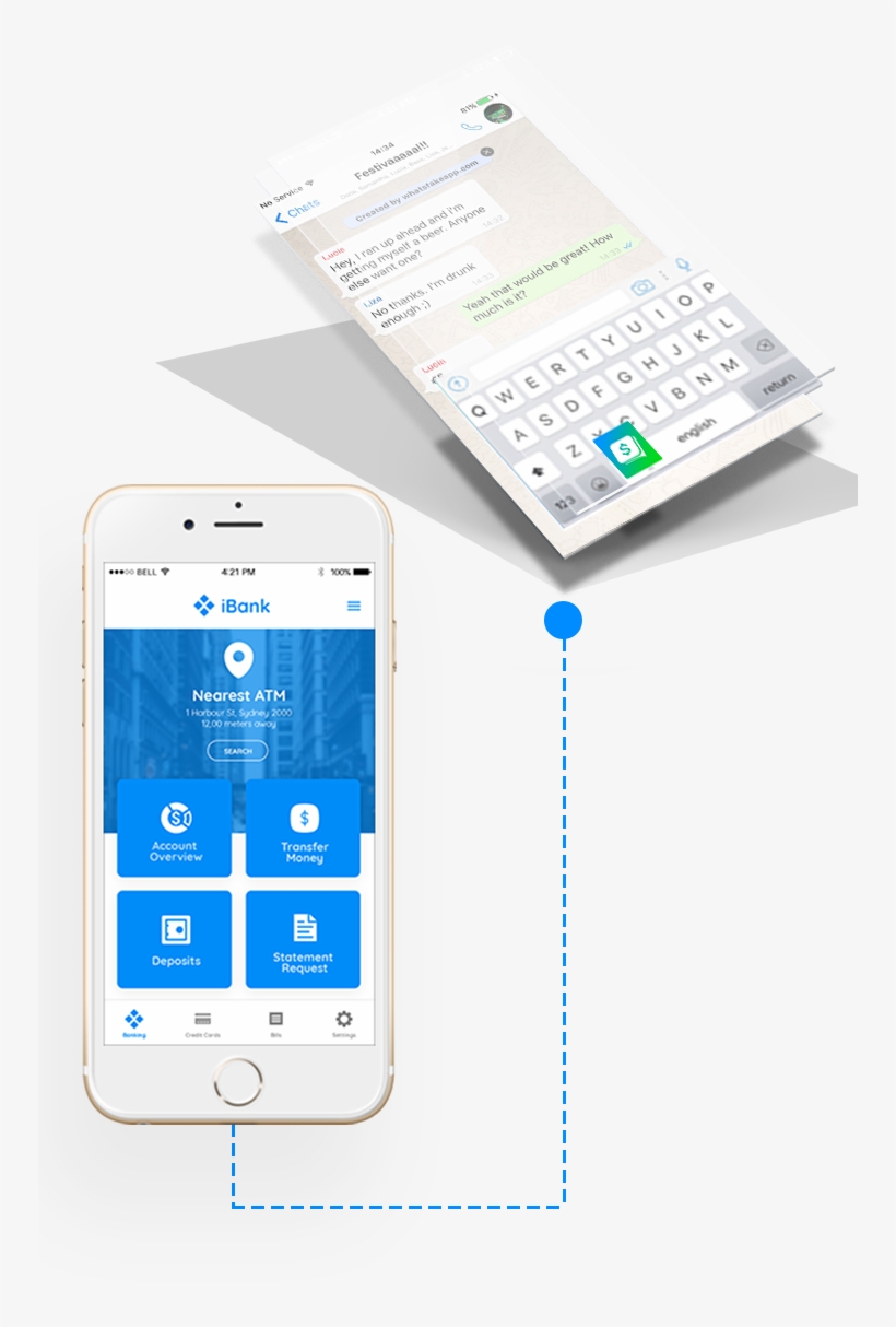 Paykey's White Label Solution Easily Integrates On - Smartphone, transparent png