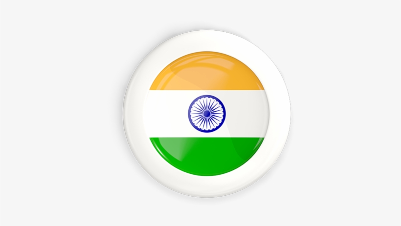 White Framed Round Illustration - Flag Of India, transparent png
