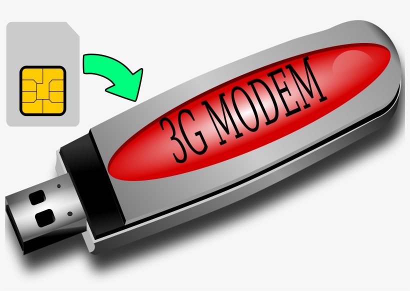 This Free Icons Png Design Of 3g Modem And Sim Card, transparent png