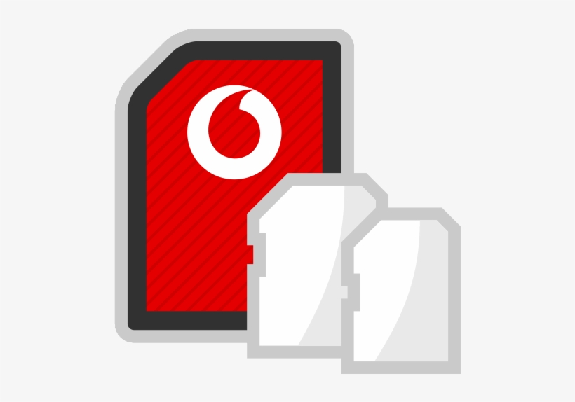 Standard Or Mini Sim Card - Sim Card Vodafone Png, transparent png