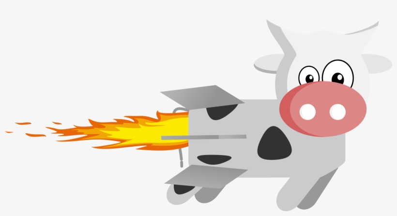 This Free Icons Png Design Of Rocket Cow, transparent png